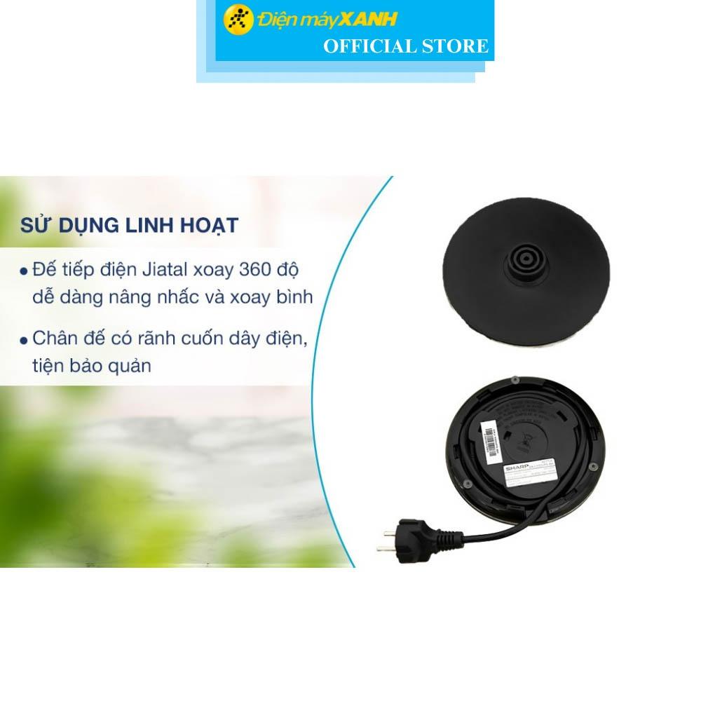 Bình đun siêu tốc Sharp 1 lít EKJ-10DVPS-BK - Hàng Chính Hãng