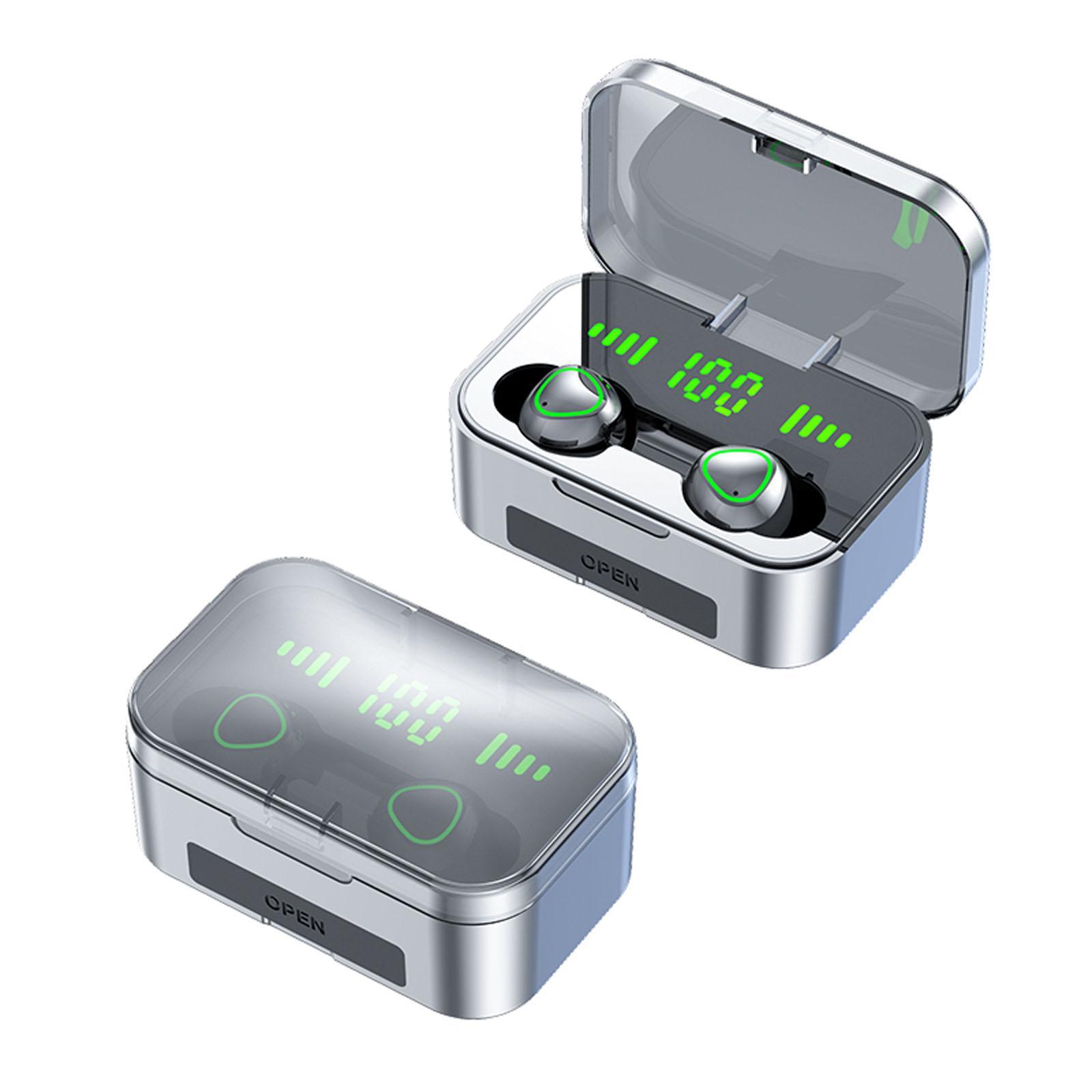 In Ear Earphones Earbuds power Display Universal with Charging Case
