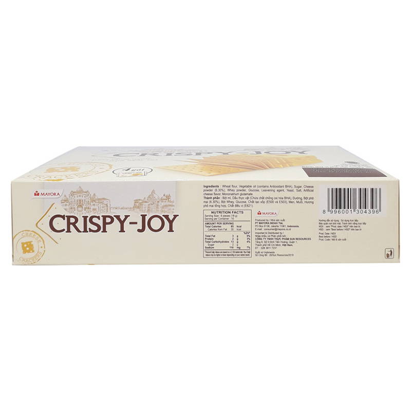 Bánh Crispy Joy Vị Phô Mai 180g