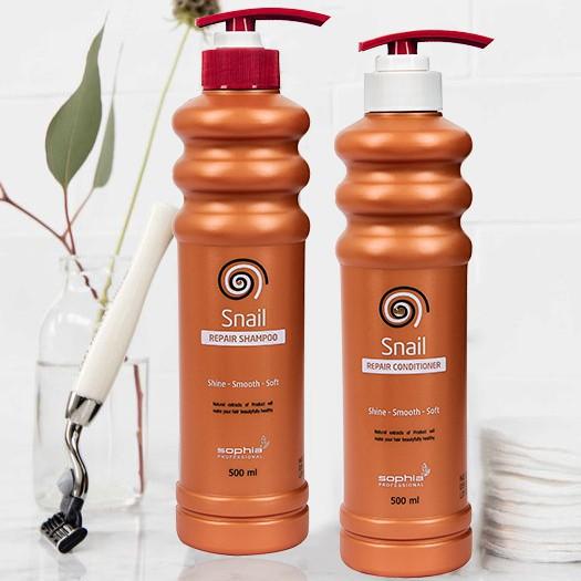 Dầu gội ngăn rụng tóc , kích mọc tóc nhanh siêu phục hồi , siêu thơm snail Sophia Professional 500ml