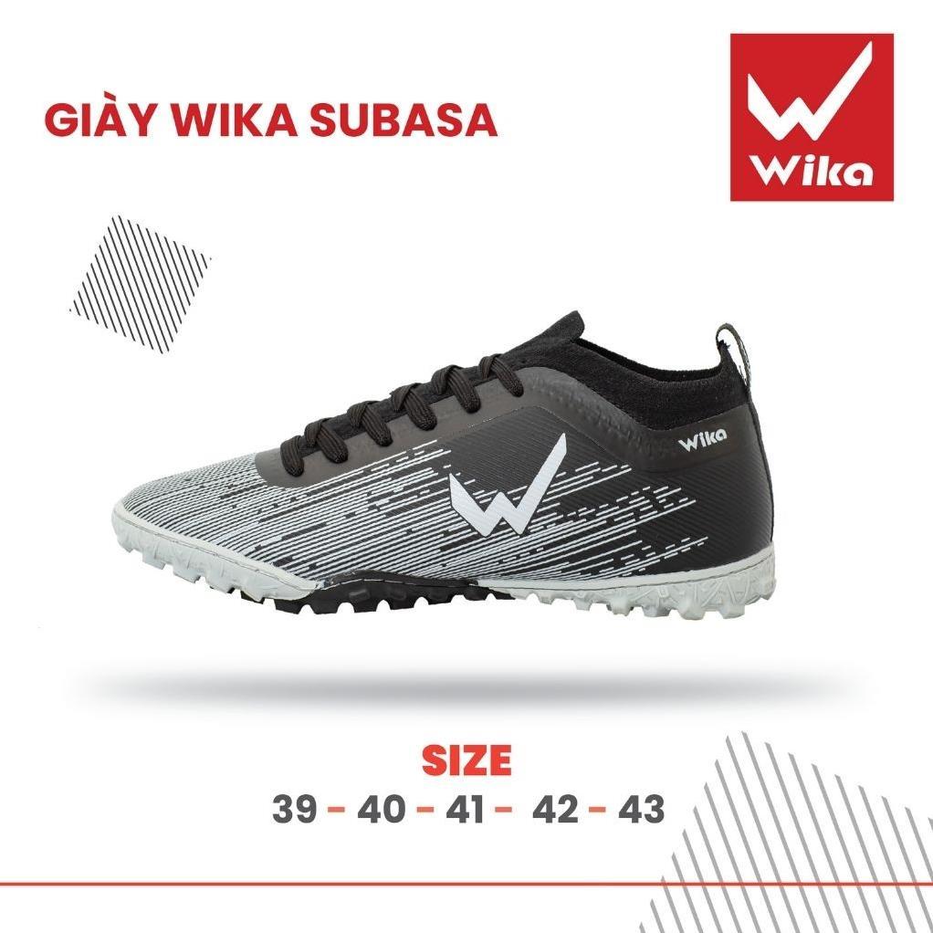 Free Ship - Giày đá bóng nam Wika Subasa chính hãng chất liệu da Microfiber cao cấp, đinh dăm TF 3mm bền bỉ