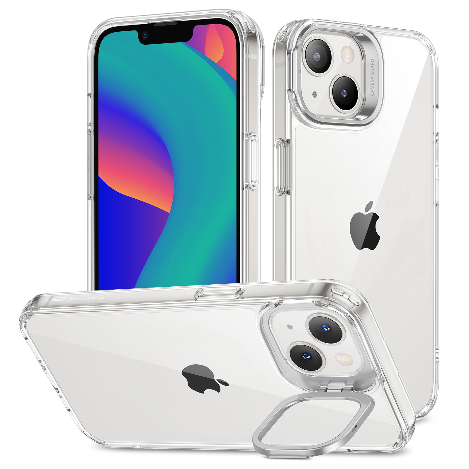 Ốp Lưng ESR Classic Kickstand Case dành cho iPhone 14 / 14 Plus/ 14 Pro / 14 Pro Max- Kèm Kính Cường Lực Màn Hình- Hàng Chính Hãng