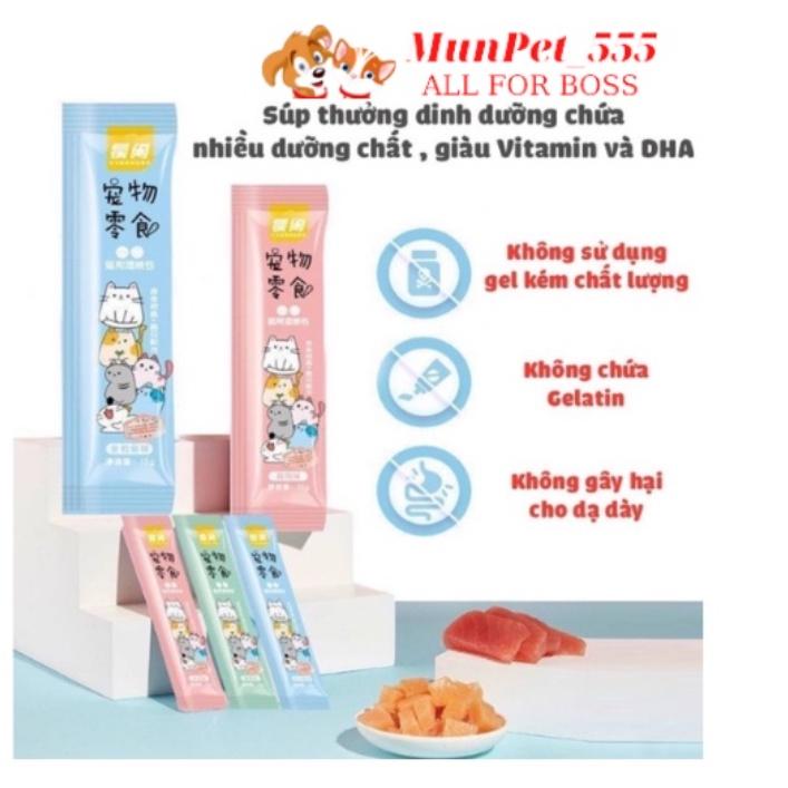 COMBO (10 Hoặc 20)Súp thưởng cho mèo thú cưng Shizuka và Catfood thanh 15gr