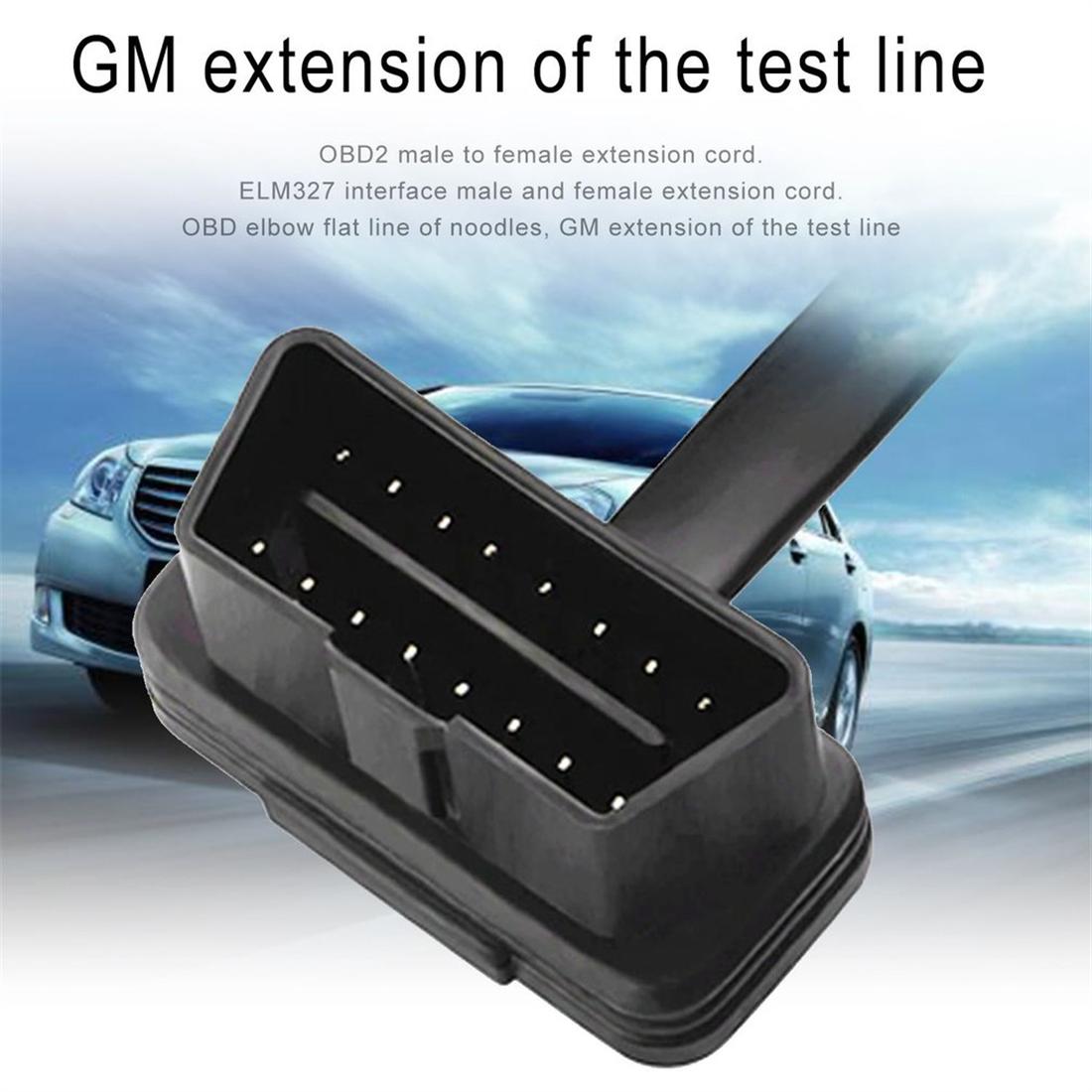 Dây Cáp Kết Nối Đầu Đực 16 Pin 8 Core OBD2 Sang Đầu Cái Cho Xe Hơi