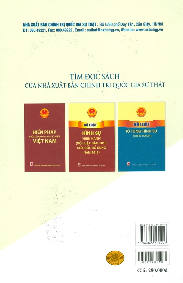 75 Năm Hình Thành, Phát Triển Của Hệ Thống Pháp Luật Hình Sự Việt Nam Và Định Hướng Tiếp Tục Hoàn Thiện (1945-2020) (Sách Chuyên Khảo)