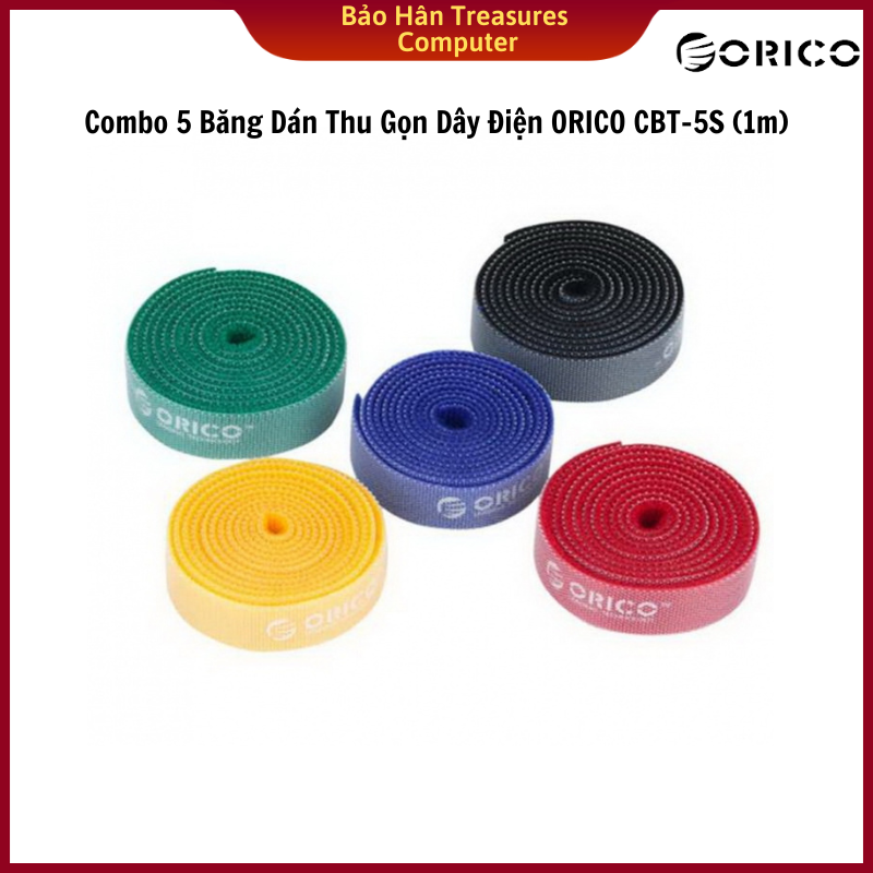 Bộ 5 dây quấn cáp đa năng ORICO CBT-5S (5 màu) - Hàng chính hãng