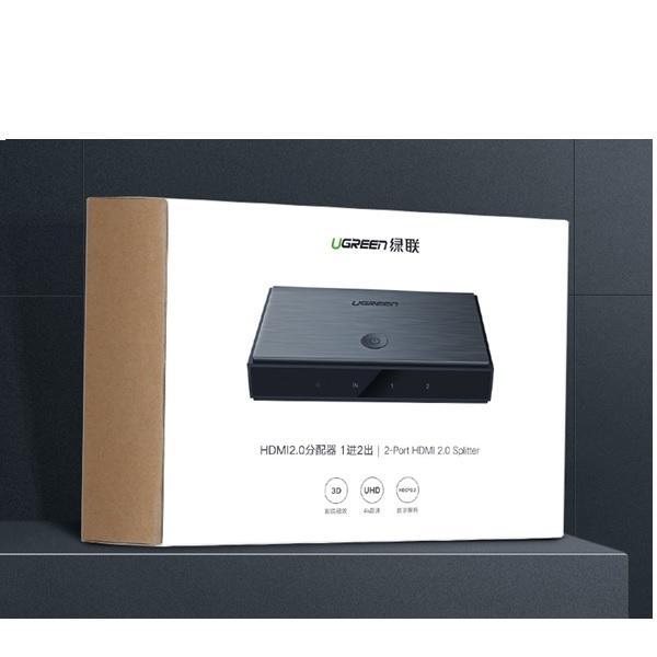 Ugreen UG50707CM186TK Bộ chia HDMI 1 ra 2 chuẩn HDMI 2.0 - HÀNG CHÍNH HÃNG