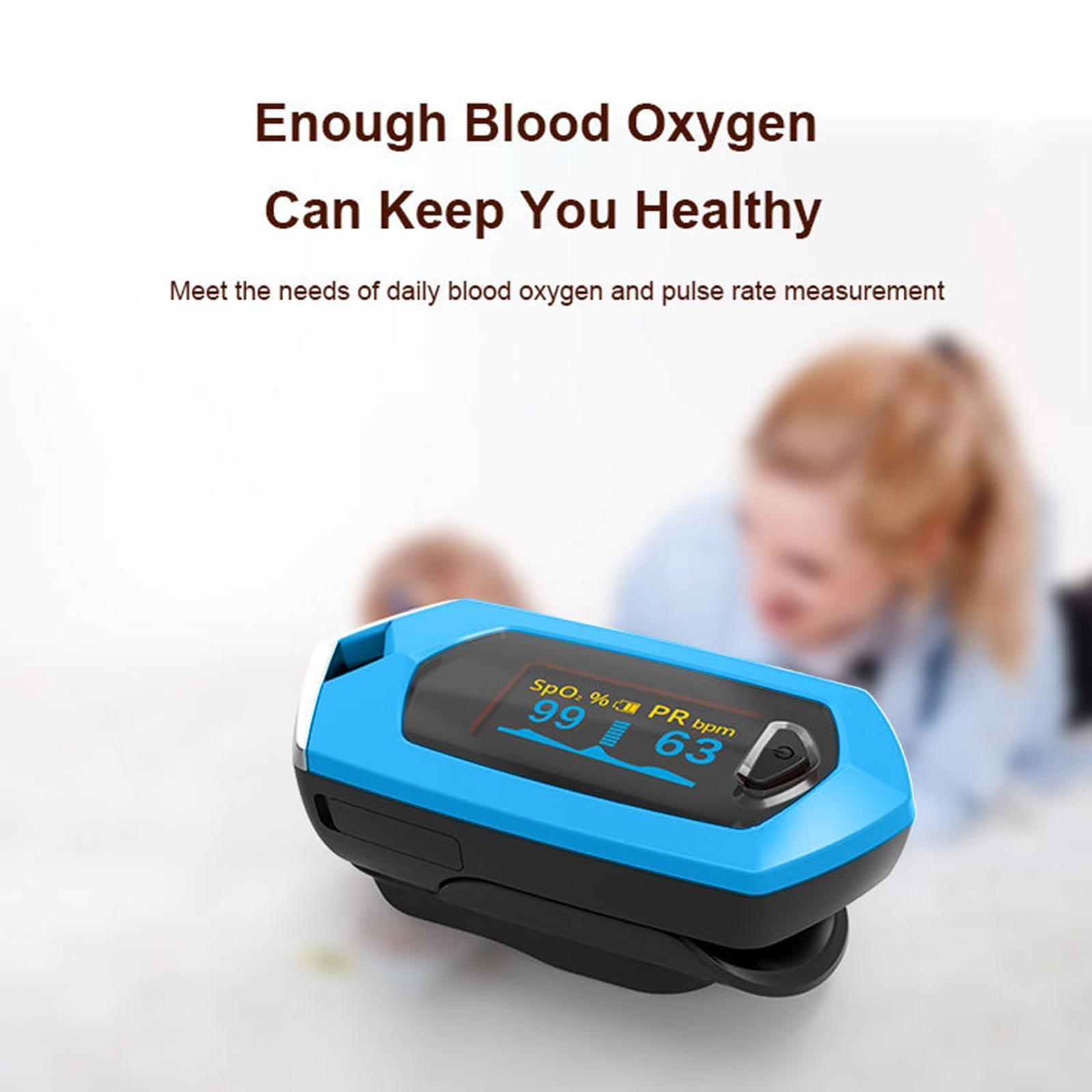 Digital Fingertip Pulse Oximeter One Key Start Mini for Outdoor Sports
