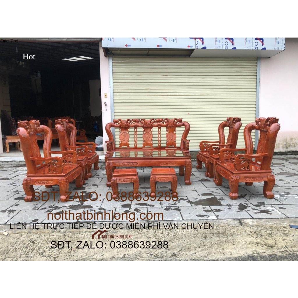 Bộ bàn ghế 10 món tay 10 &quot; đẹp và hơn thế&quot; - Đồ Gỗ Bình Long 0388639288