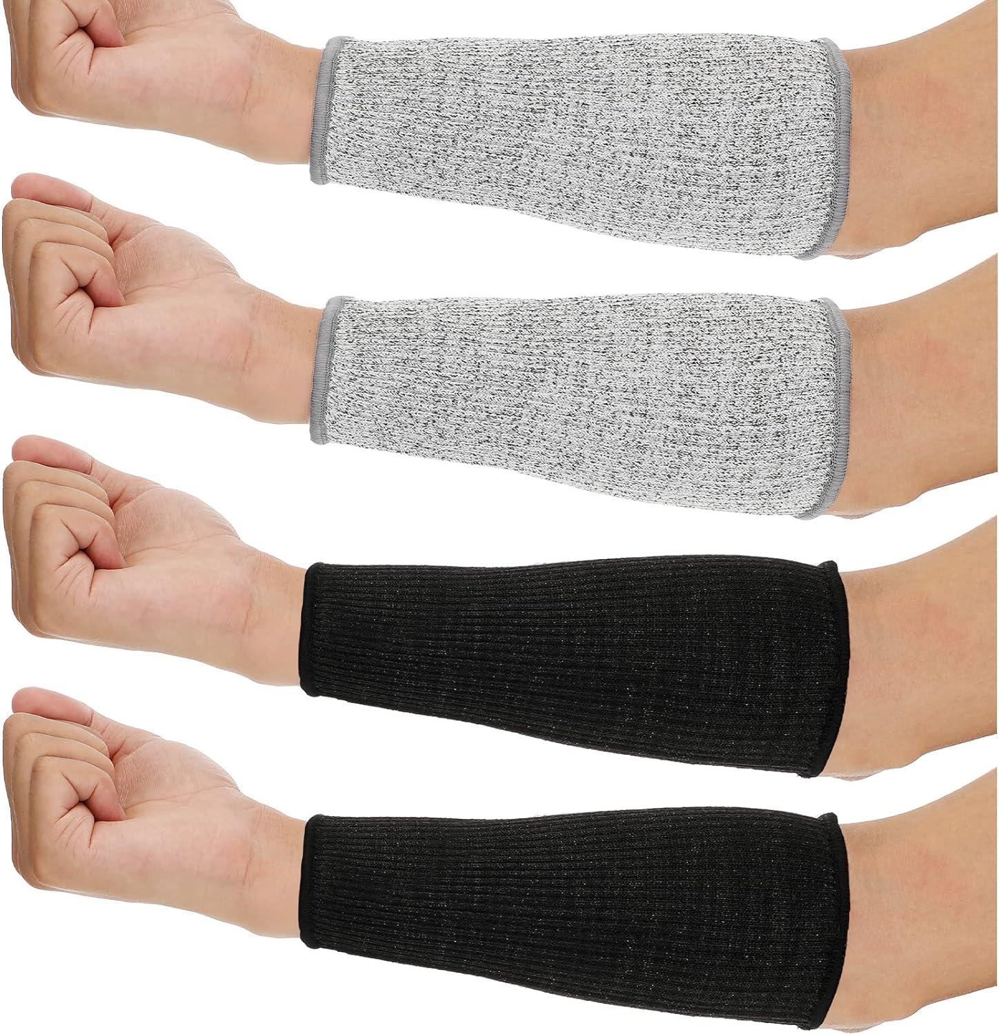 4 cặp bảo vệ cánh tay cho da mỏng và bầm tím Băng bảo vệ cánh tay chịu nhiệt cắt và bỏng Bảo vệ cẳng tay cho nữ nấu ăn làm vườn