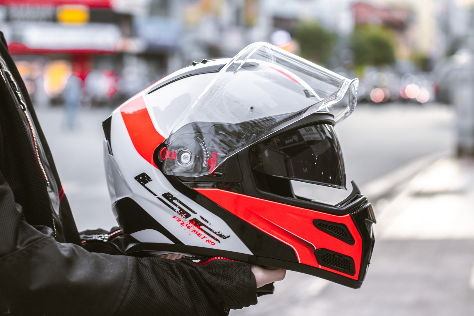 Mũ Bảo Hiểm Fullface Lật Hàm LS2 FF324 Metro