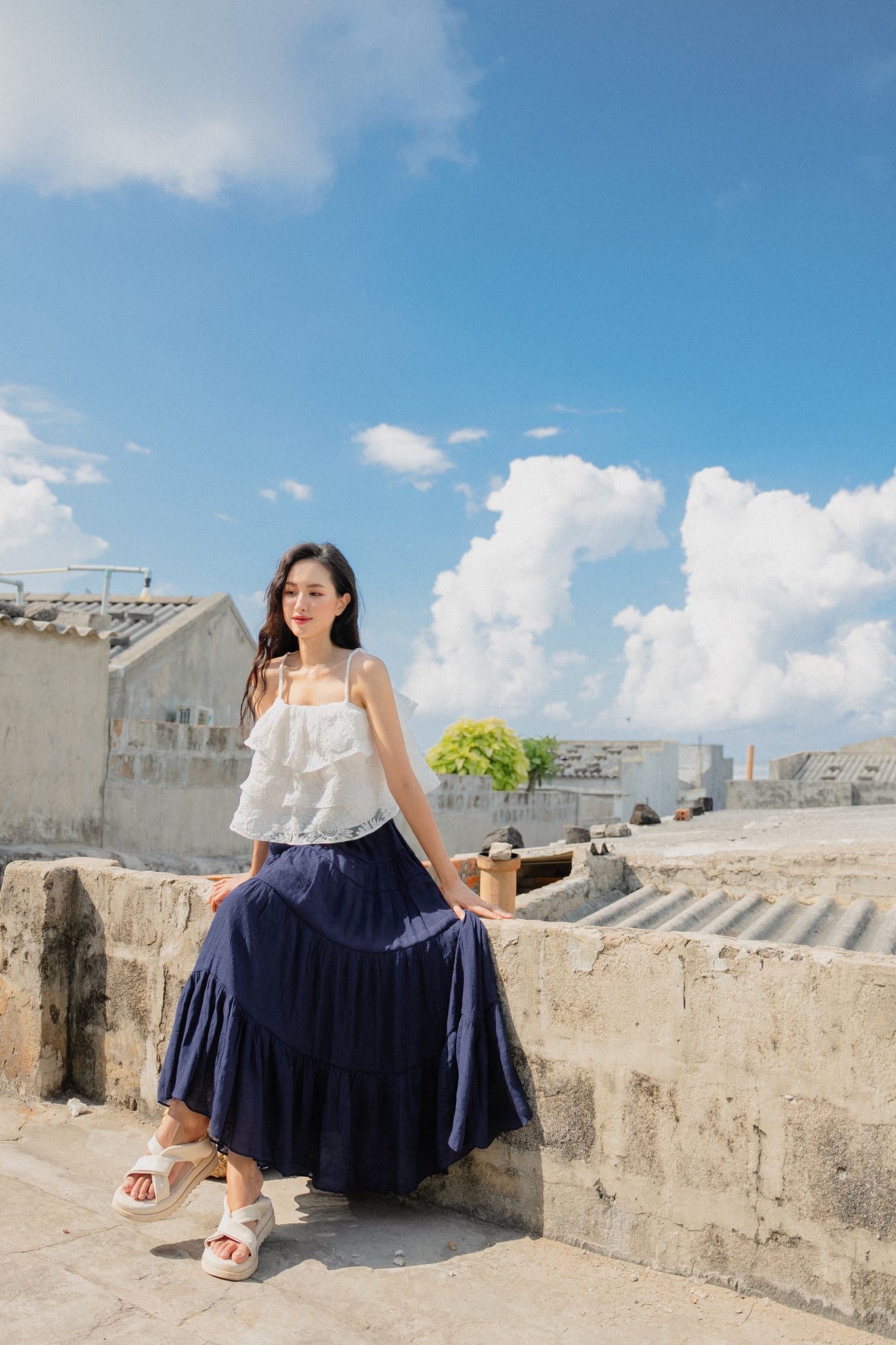 OLV - Chân váy Indigo Midi Skirt