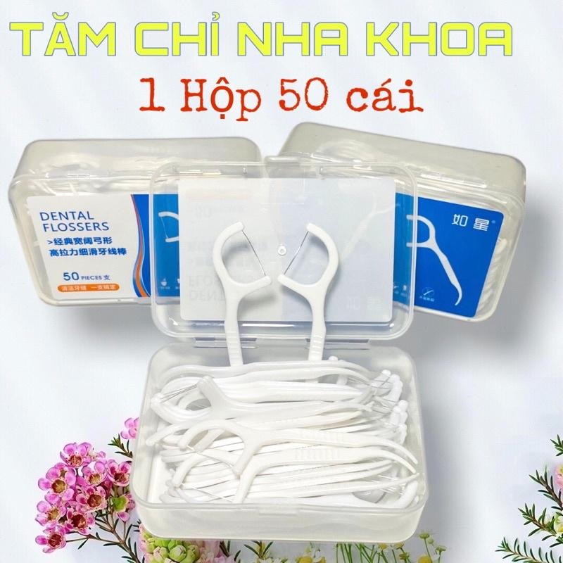 Combo 3 Hộp Tăm Chỉ Nha Khoa Dental Flossers (1 hộp 50 cái