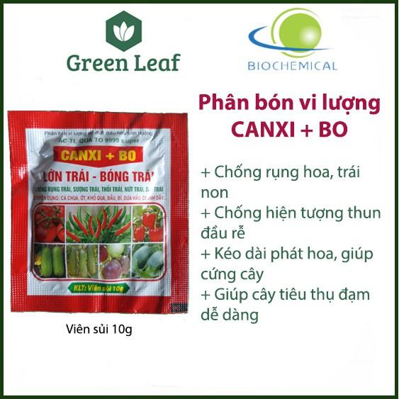 Phân bón Canxi-Bo viên sủi 10g Lớn Trái Bóng Trái Chống Rụng Trái