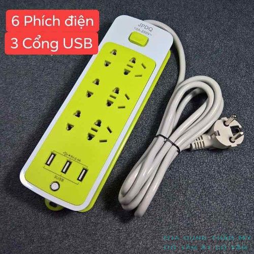 Ổ Cắm Điện Đa Năng có 3 cổng sạc USB