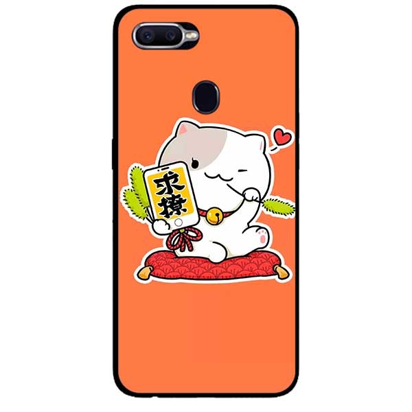 Ốp lưng dành cho Oppo A12 / A5s mẫu Mèo Vui Vẻ