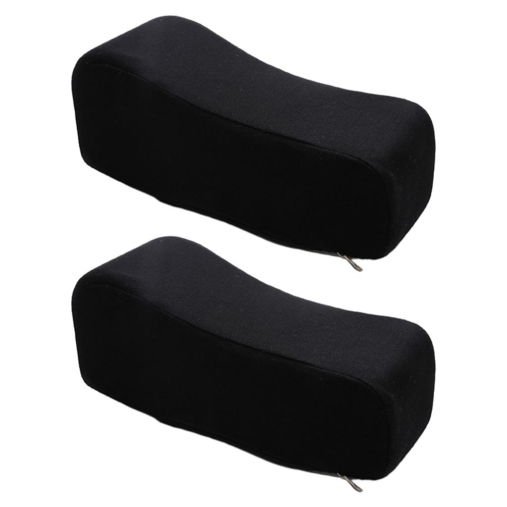 2 PCS Comfy Arm Rest Pillow Chair Armrest Pad Memory Foam Thick Elbow Pillow