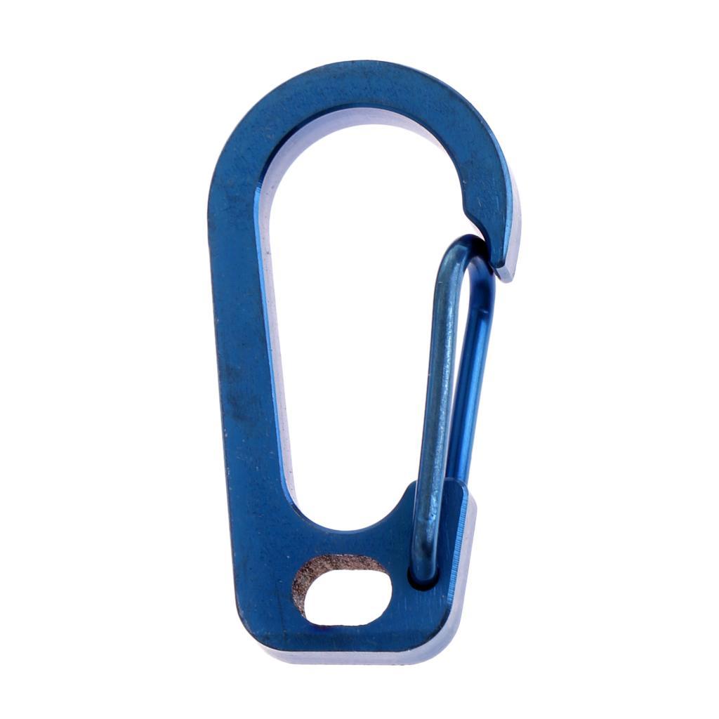 Multifunction Titanium Alloy Carabiner Clip Keychain Hook Buckle with Key Ring