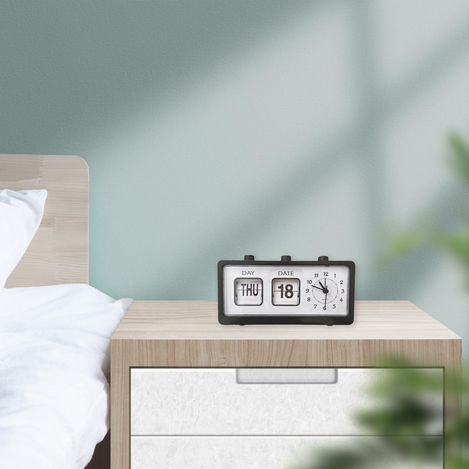 Creative Digital Manual Flip Down Clock Desk Stand Page  Clock-Yellow