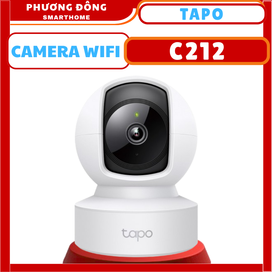 CAMERA WIFI TRONG NHÀ TAPO C212 3MP - Đàm thoại hai chiều, Xoay 360 Độ, Phát Hiện chuyển động, Cảnh Báo Âm, Ánh sáng - HÀNG CHÍNH HÃNG