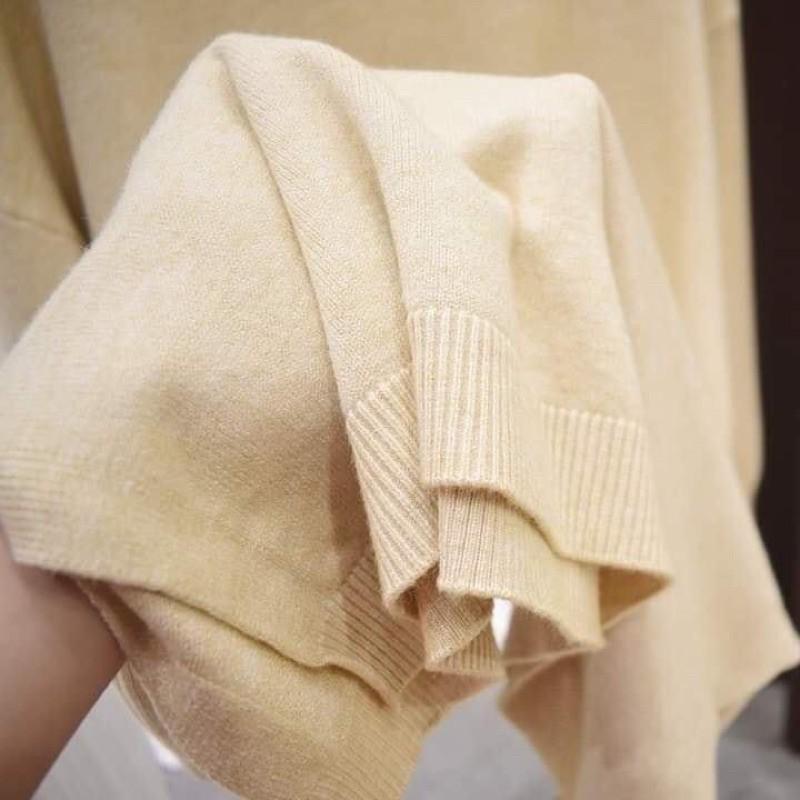 Váy len trơn tay bồng