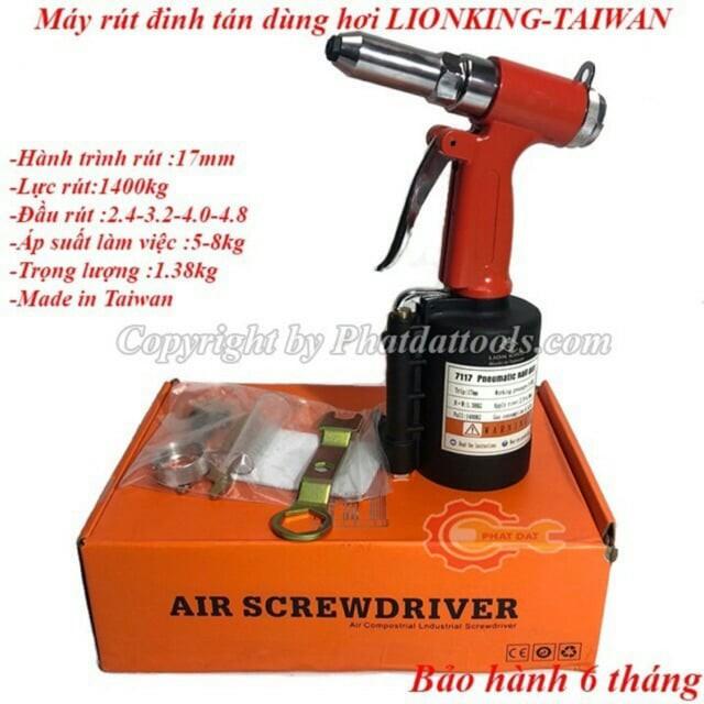 Sung rút đinh tán rive bằng hơi khí nén