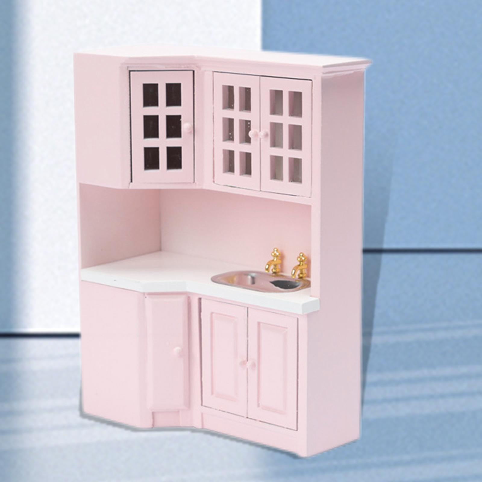 1:12 Doll House Cabinet Baby Doll Living Room Furniture Supplies Decor