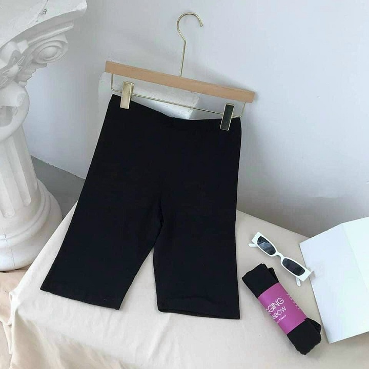 Quần legging nữ lửng ngố, quần ôm body nữ ngắn thiết kế bó sát mềm mịn co giãn tốt - QNM02