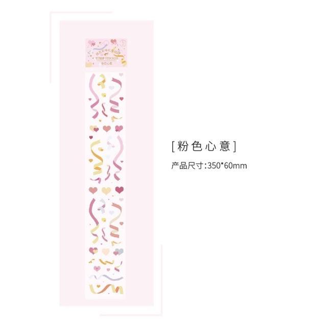 Dây stickers confetti xác pháo để trang trí