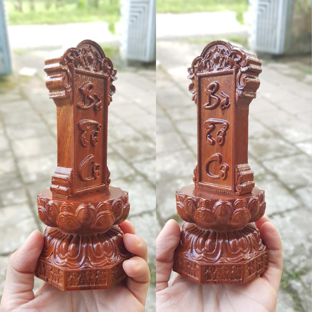 Bài vị thờ - Linh vị thờ BÀ TỔ CÔ gỗ tự nhiên, thờ gia tiên | Nội dung chạm khắc theo yêu cầu