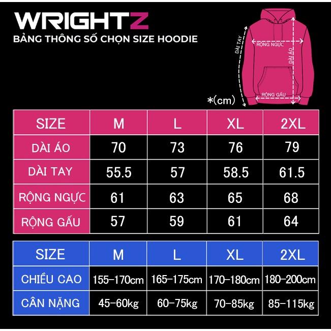 Áo hoodie Wrightz anime Tanjiro Kamado demon slayer thanh gươm diệt quỷ oversize