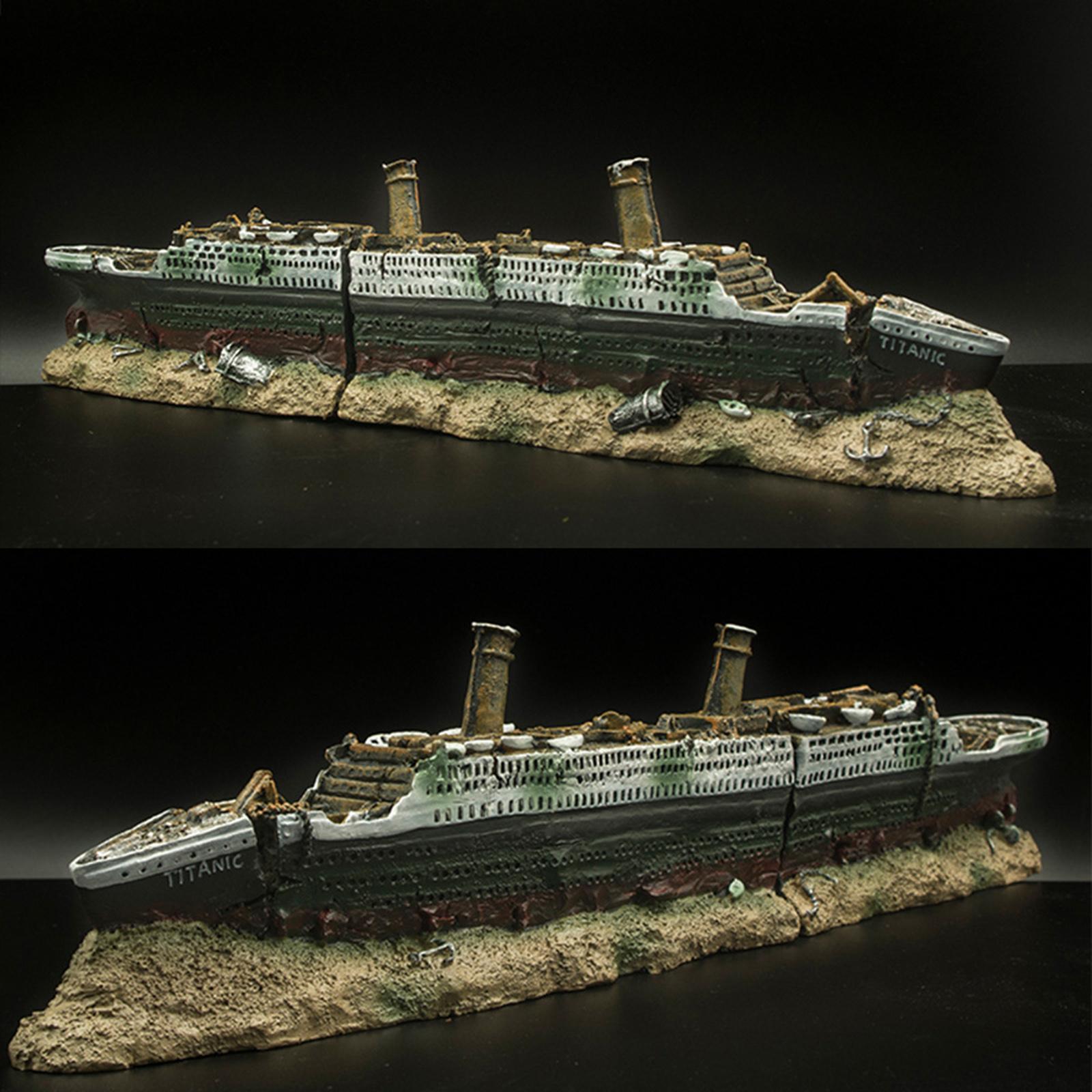 Titanic Aquarium Decoration Landscape Decoration Ornament Decor