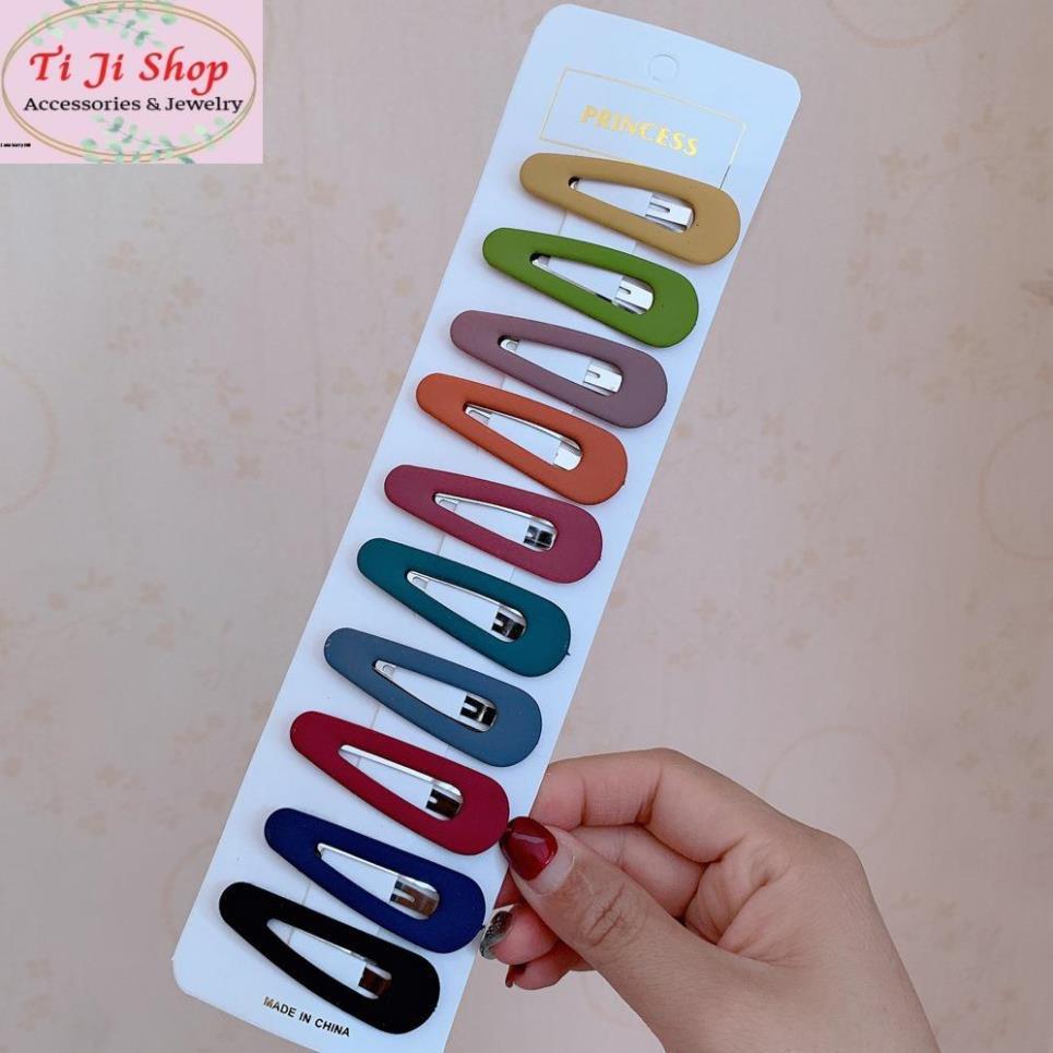 Kẹp Tóc Mái, Kẹp Tóc Trơn Màu Sắc Ngọt Ngào Hàn Quốc Xinh Cho Nữ
