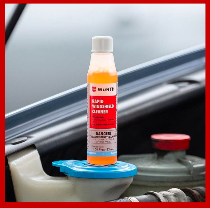 Nước Rửa Kính Lái Ô Tô Đậm Đặc Tiện Dụng Wurth Rapid Windshield Cleaner 32ml Chính Hãng