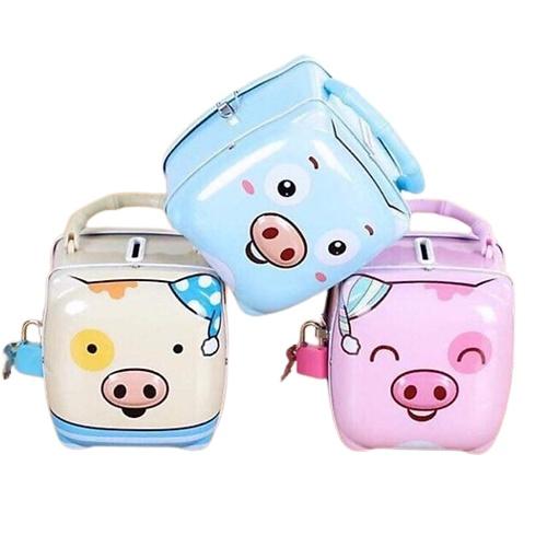 Ống heo sắt tiết kiệm mini có khoá.