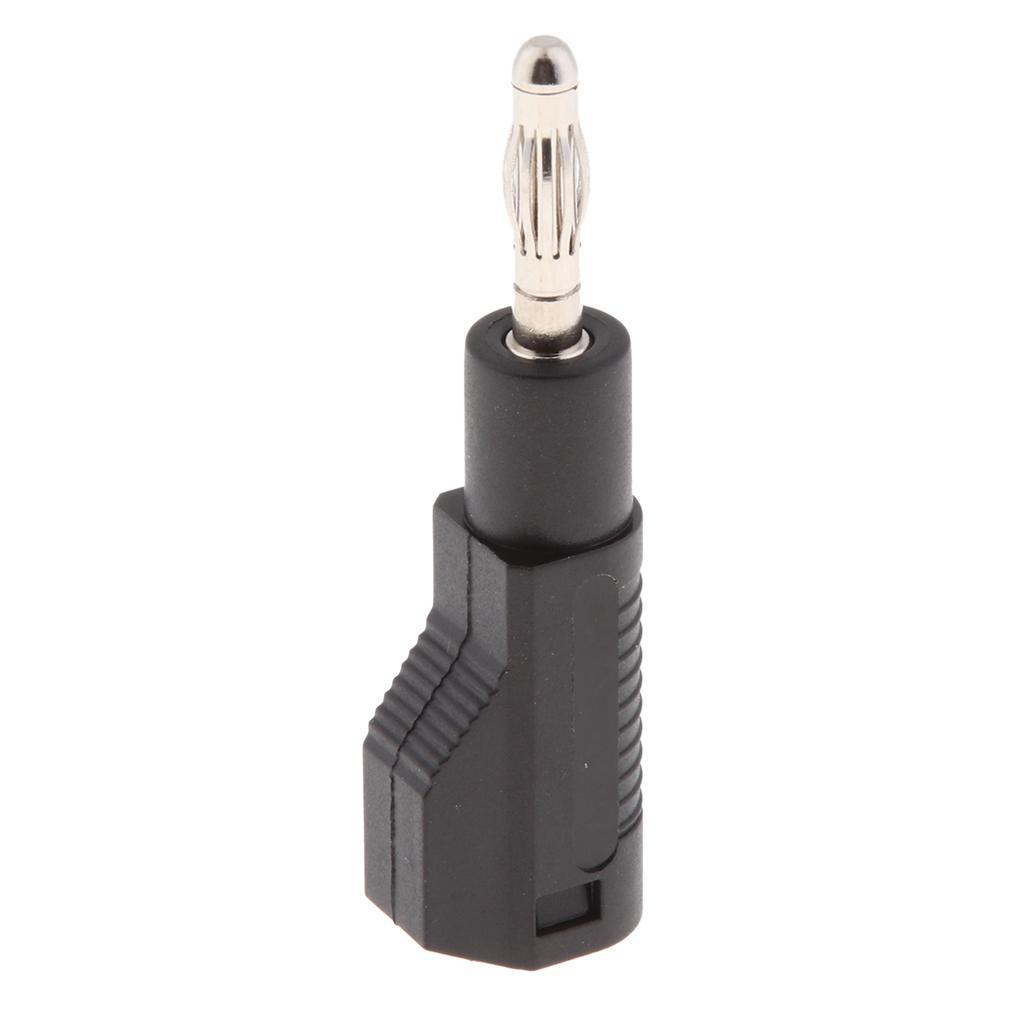 Banana Plug Gold Plated Stackable 4mm Speaker Connector Black Red X 10 PCS
