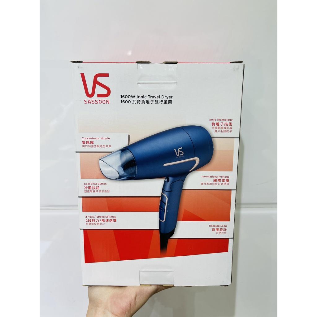 Máy sấy tóc du lịch VS Sassoon Công nghệ Ionic 1600W màu xanh