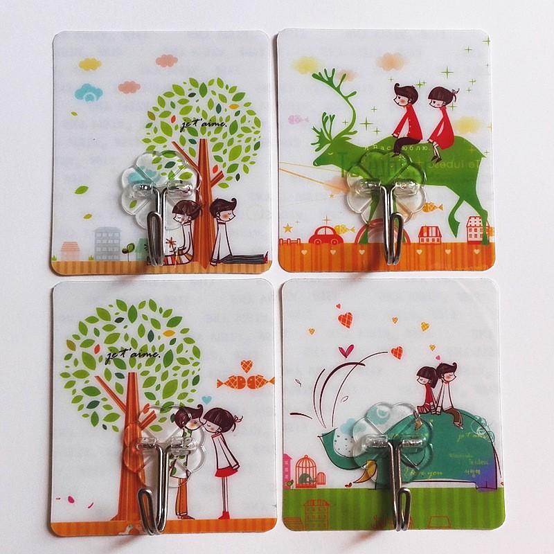 Combo 10 móc dán tường 3D chịu lực chắc chắn
