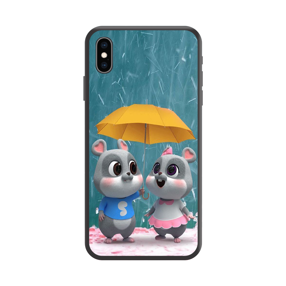 Ốp lưng TPU viền dẻo cho điện thoại IPHONE XS MAX Hình Chuột Tết 2020 Mẫu 14