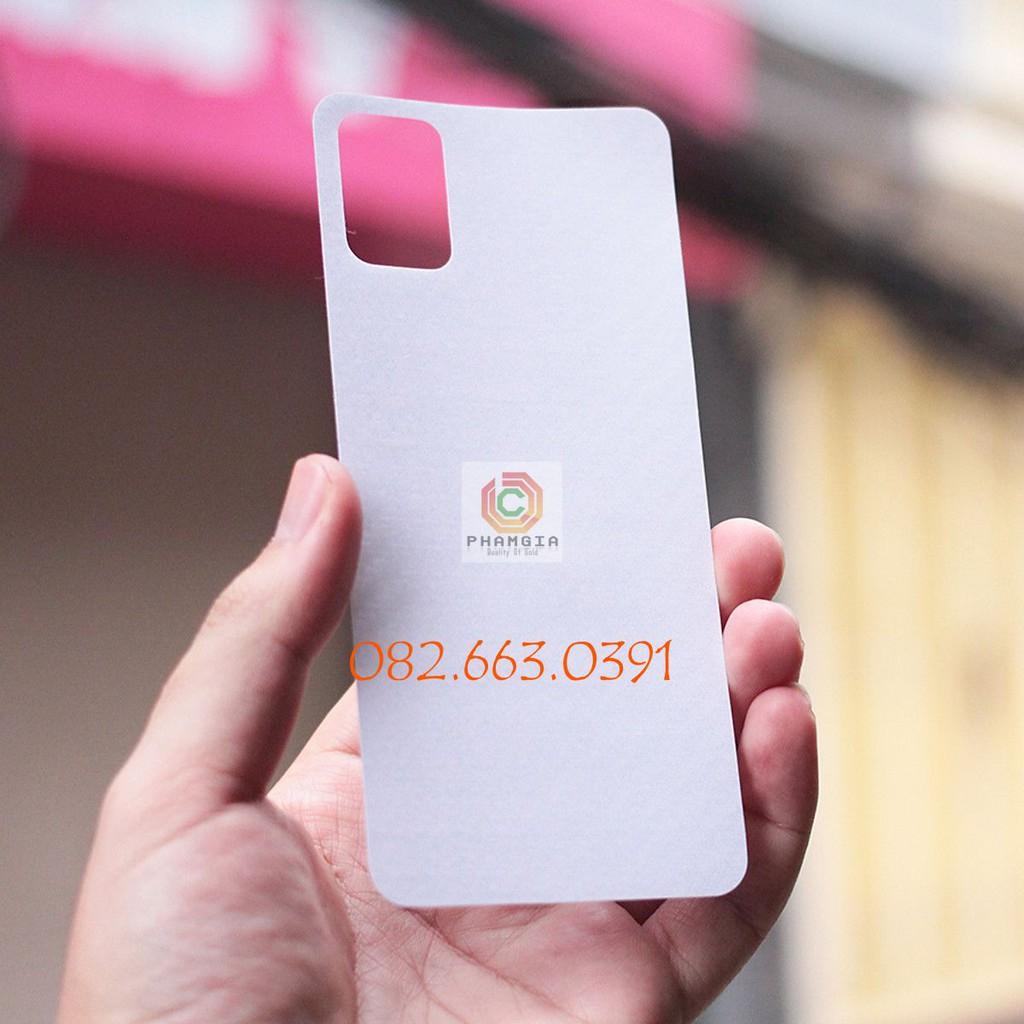 Skin Dán carbon mặt sau dành cho Samsung Galaxy a51 vân 3D, full keo dễ dán