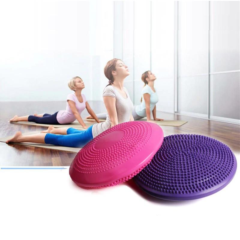 Đệm tập YOGA thăng bằng bơm hơi chính hãng SPORTY chất liệu silicon có gai