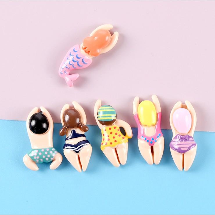 Chuyên Charm * Charm tiên cá và người bơi lội vui nhộn cho các bạn trang trí vỏ ốp điện thoại, DIY