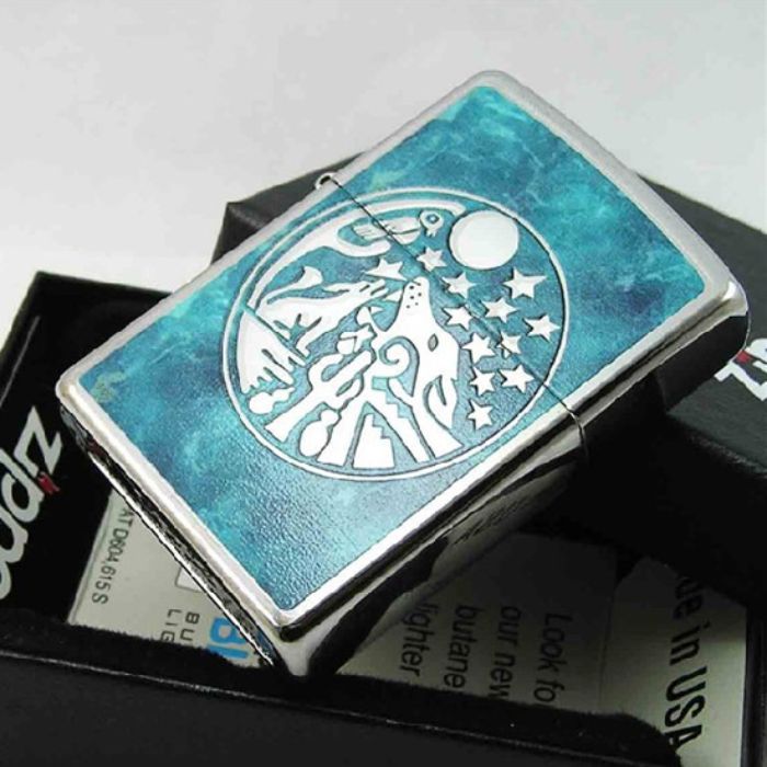 Bật Lửa Zippo Full Moon High Polish Chrome Chính Hãng Usa