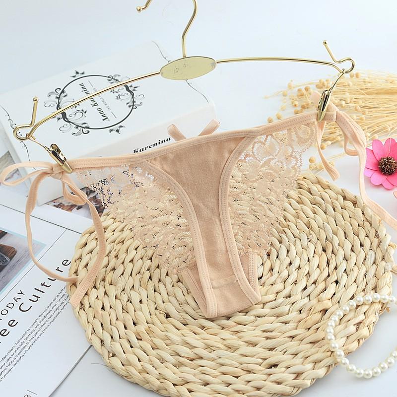 Quần lót nữ buộc dây gợi cảm - Chất liệu thun phối ren tinh tế