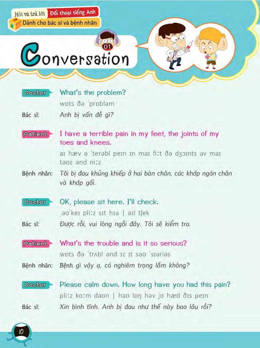 Sách Tiếng Anh Giao Tiếp Dành Cho Bác Sĩ Và Bệnh Nhân