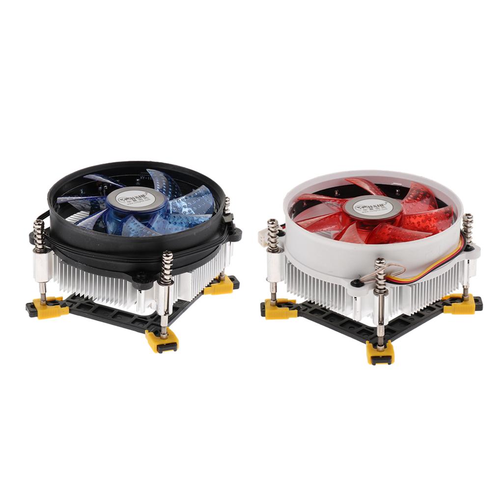 CPU Cooler 12cm Cooler with Cooled Fan for LGA 775/1150/1151/1155/1156 Blue