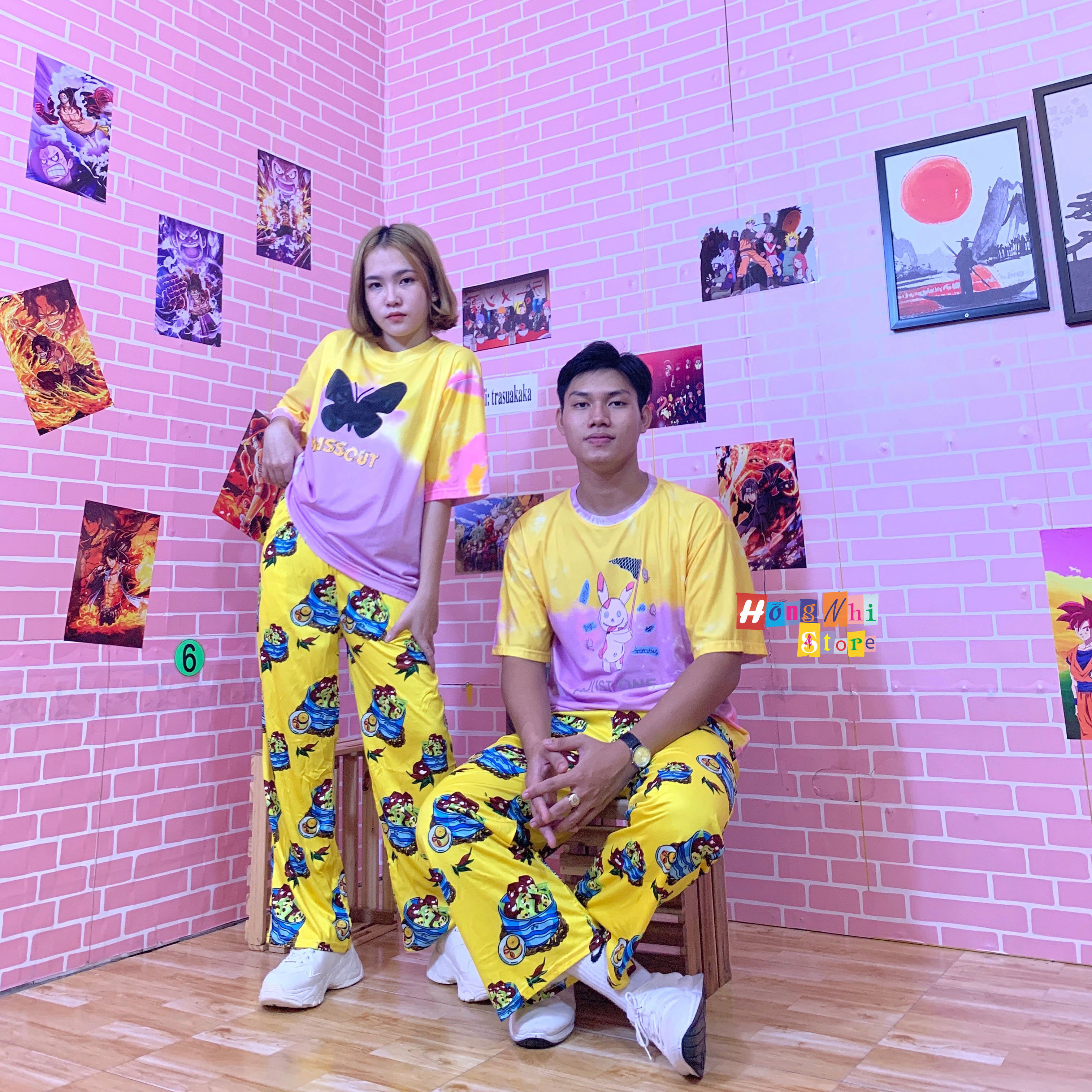 Quần Hoạt Hình Ốc Nhồi Dài Ống Rộng Cartoon Pant V2 Oversize Ulzzang Unisex - MM