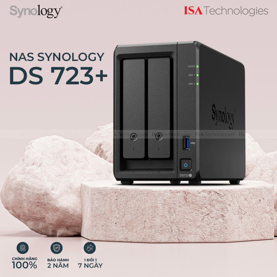 Thiết Bị Lưu Trữ Mạng Nas Synology DS723+ Hàng Chính Hãng