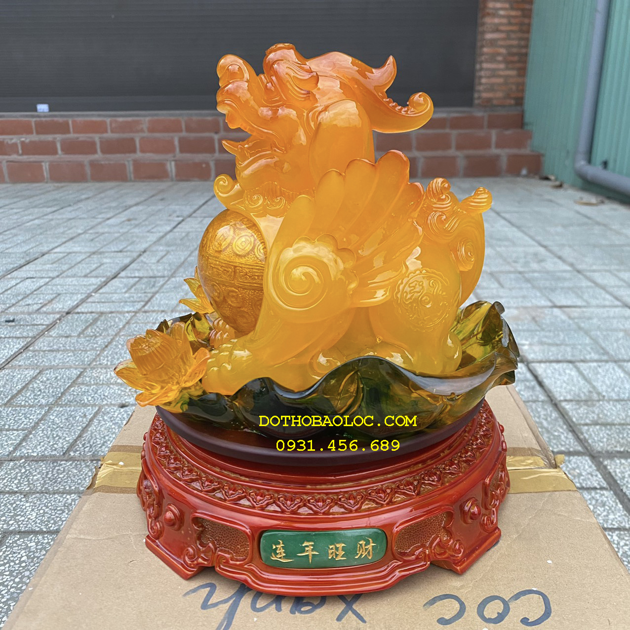 Tỳ hưu phong thủy đế xoay chiêu tài hút lộc cao 27cm