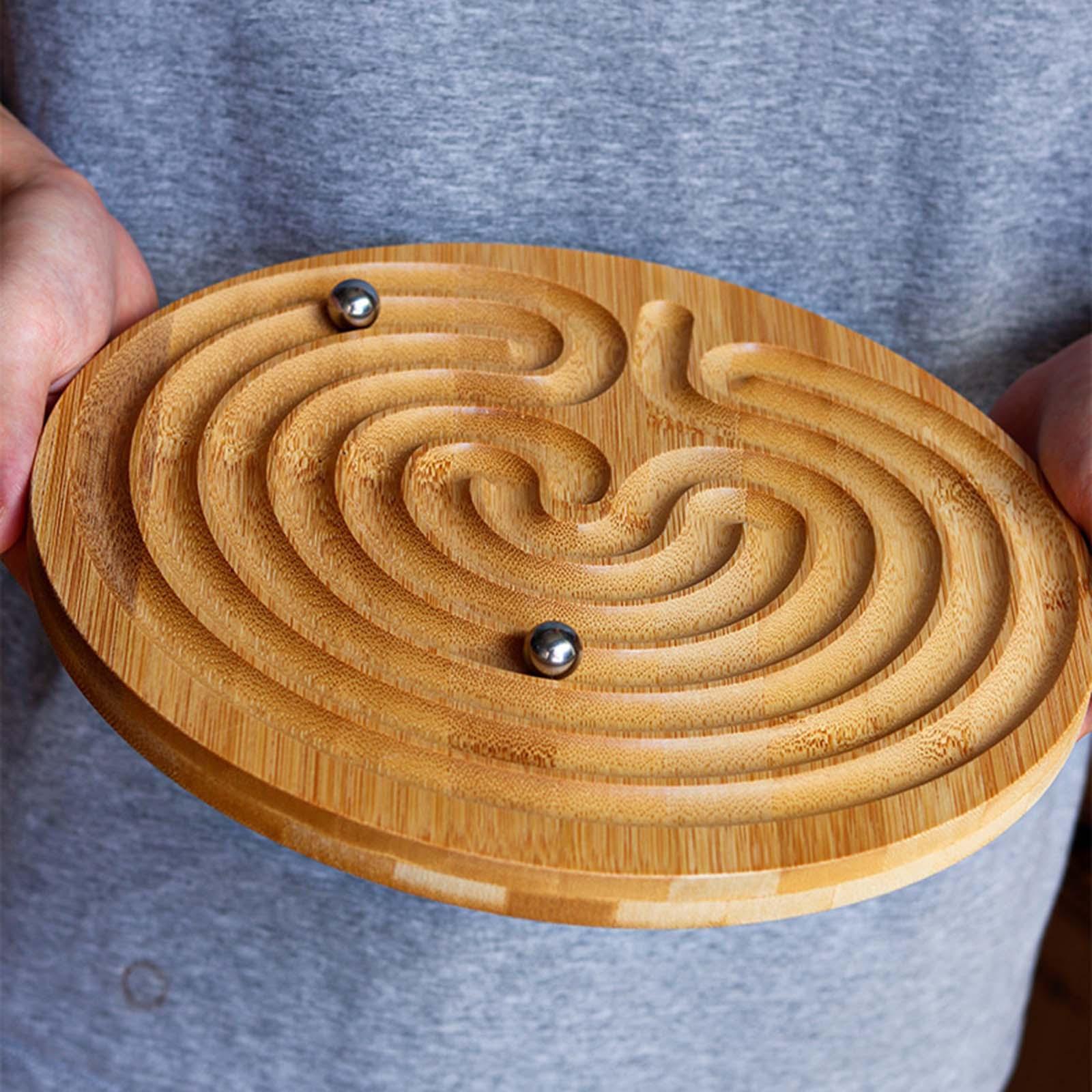 Wooden Labyrinth Game Educational Learning Toy for Children Kids Toddler